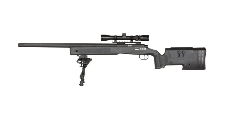 Specna Arms dvojnožka typu HARRIS s montážou RIS a VSR čierna